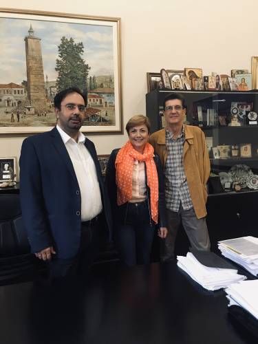 Η Ίλια Ιωσηφίδου επισκέφθηκε τον δήμαρχο Βέροιας