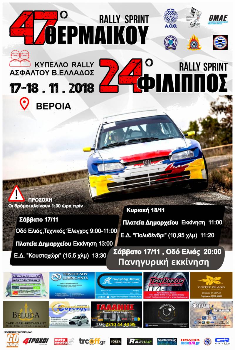 Πυρετώδης προετοιμασία για το Κύπελλο Ράλλυ Βορείου Ελλάδος