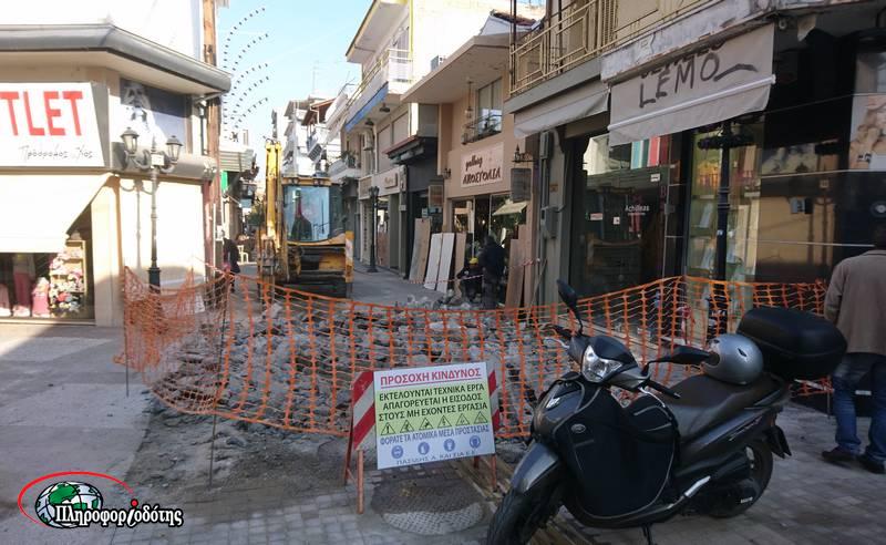 Δήμος Βέροιας: Προς ολοκλήρωση η παρέμβαση στον πεζόδρομο της αγοράς