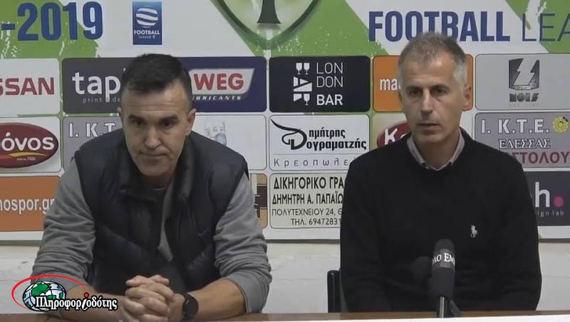 Θεοδοσιάδης: “Δίκαιη η νίκη μας” (βίντεο)