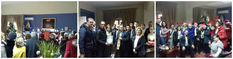 Χριστουγεννιάτικα κάλαντα στον Αντιπεριφερειάρχη