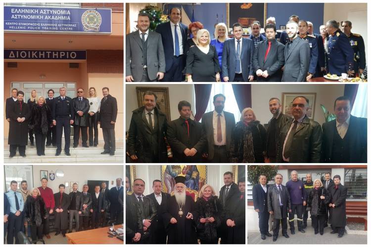 Η υποψήφια Δήμαρχος Γεωργία Μπατσαρά αντάλλαξε ευχές με τις τοπικές αρχές