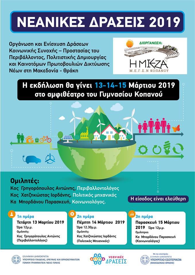 “Νεανικές δράσεις” στον Κοπανό