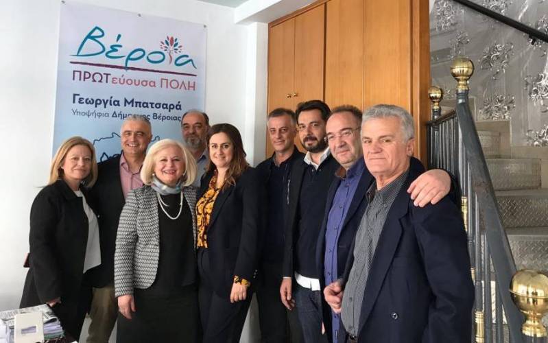 Η υποψήφια Ευρωβουλευτής της ΝΔ Ελένη Παναγιωταρέα επισκέφθηκε την Βέροια