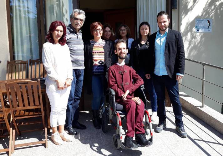 Ο Στέλιος Κυμπουρόπουλος στο Σπίτι της Βεργίνας