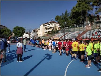 Αγώνες μπάσκετ δημοτικών σχολείων διοργάνωσε το γραφείο Φυσικής Αγωγής Ημαθίας