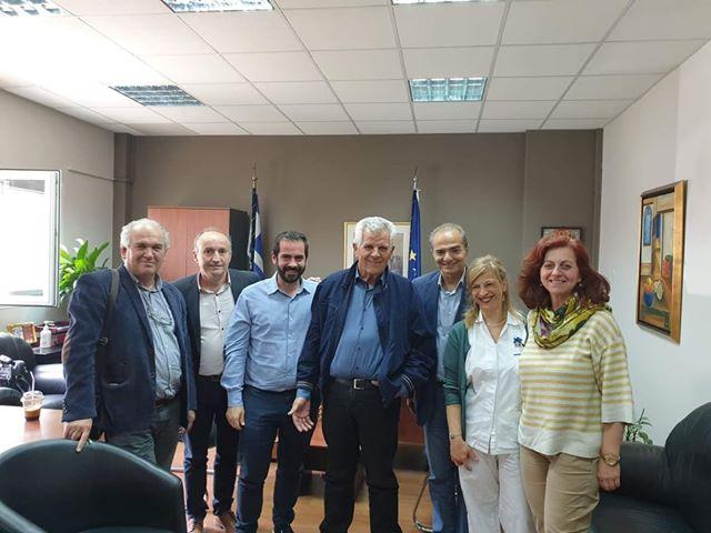 Οι υποψήφιοι περιφερειακοί σύμβουλοι του Χρήστου Γιαννούλη επισκέφθηκαν το Νοσοκομείο
