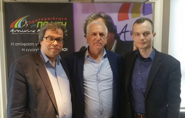 Επίσκεψη του προέδρου του Δικηγορικού Συλλόγου Βέροιας στο εκλογικό κέντρο του συνδυασμού «Προτεραιότητα στον Πολίτη»