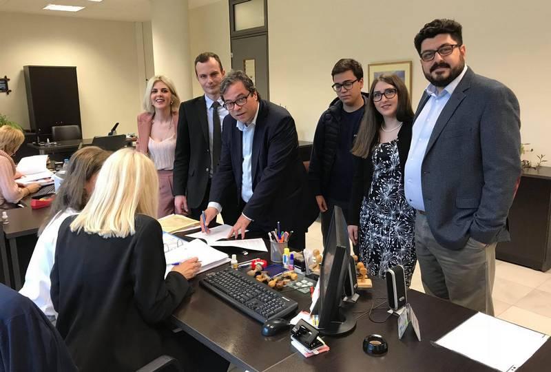 Κατέθεσε τον φάκελο υποψηφιότητας στο Πρωτοδικείο ο υποψήφιος δήμαρχος Βέροιας Αντώνης Μαρκούλης