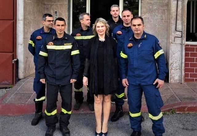 Επίσκεψη της Υφυπουργού Κατερίνας Παπακώστα στις Πυροσβεστικές Υπηρεσίες Βέροιας, Έδεσσας και Νάουσας