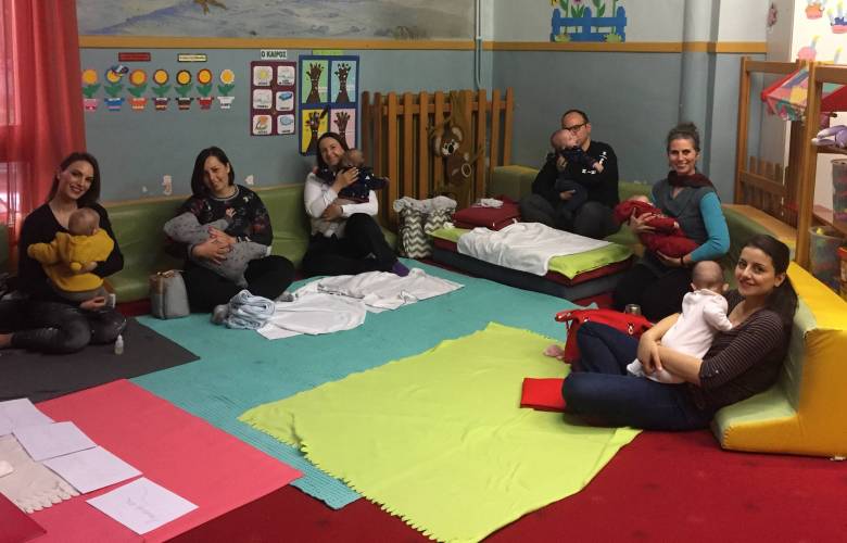 Μαθήματα βρεφικού μασάζ στον Α’ Παιδικό Δήμου Νάουσας