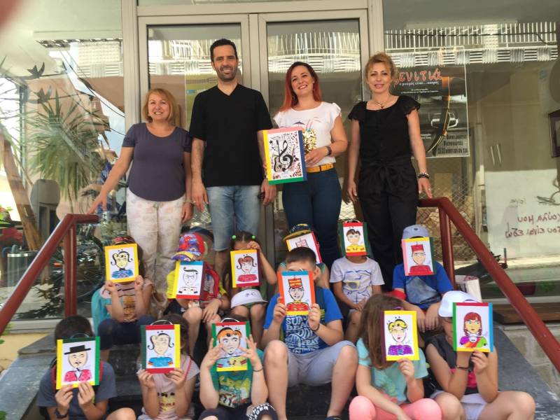 Μικροί μαθητές του ΚΔΑΠ Δήμου Νάουσας επισκέφθηκαν την «Εστία Μουσών»