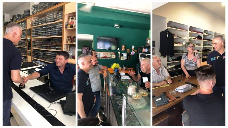 Στην αγορά της Αλεξάνδρειας ο Λάζαρος Τσαβδαρίδης