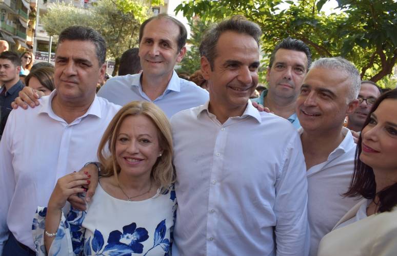 Στην υποδοχή Μητσοτάκη η Νίκη Καρατζιούλα
