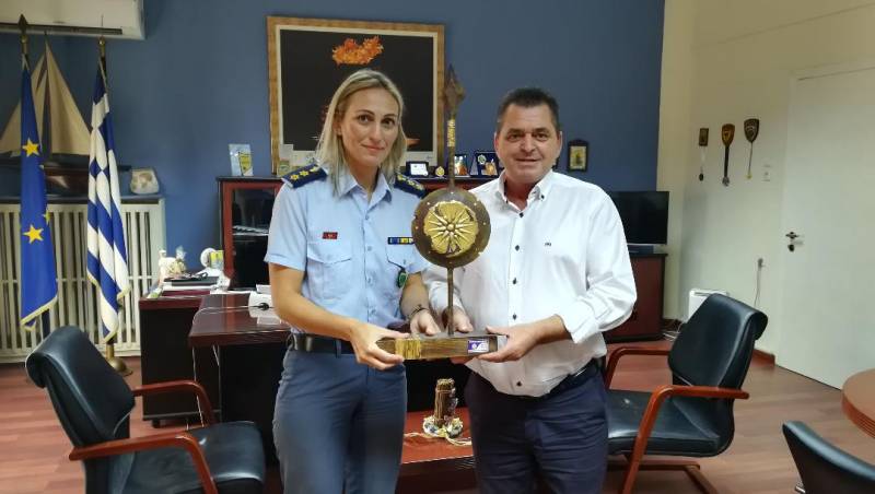 Η νέα διοικητής της Σχολής Αστυνομίας στον Αντιπεριφερειάρχη