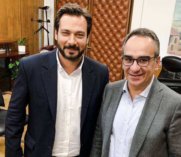 Συνάντηση του Τάσου Μπαρτζώκα με τον Υφυπουργό Υγείας Βασίλη Κοντοζαμάνη για θέματα του Νοσοκομείου και του Κ.Υ. Νάουσας