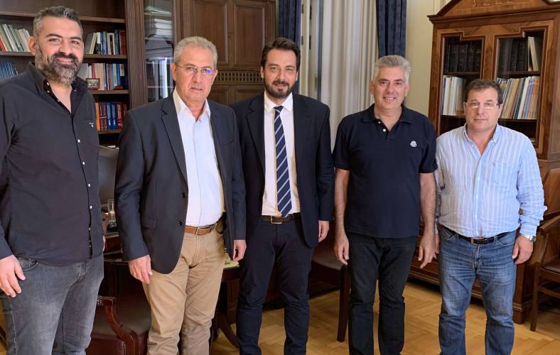 Συνάντηση του βουλευτή Ημαθίας Τάσου Μπαρζώκα με τον Γ.Γ. και μέλη του Δ.Σ. της ΓΣΕΕ ενόψει ψήφισης του αναπτυξιακού νόμου