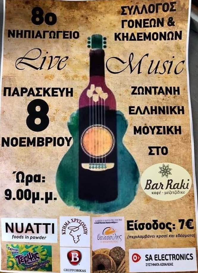 Μουσική βραδιά διοργανώνει το 8ο Νηπιαγωγείο Νάουσας