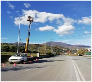 Αποκατάσταση βλαβών ηλεκτροφωτισμού στο οδικό δίκτυο της Νάουσας