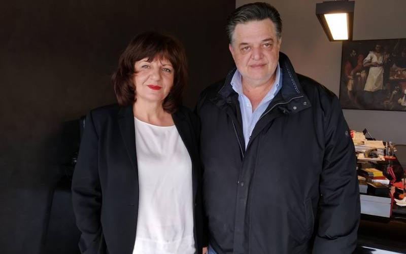 Καρασαρλίδου: Επίσκεψη σε τοπικούς επιχειρηματίες και μέλη της διοίκησης του Επιμελητηρίου