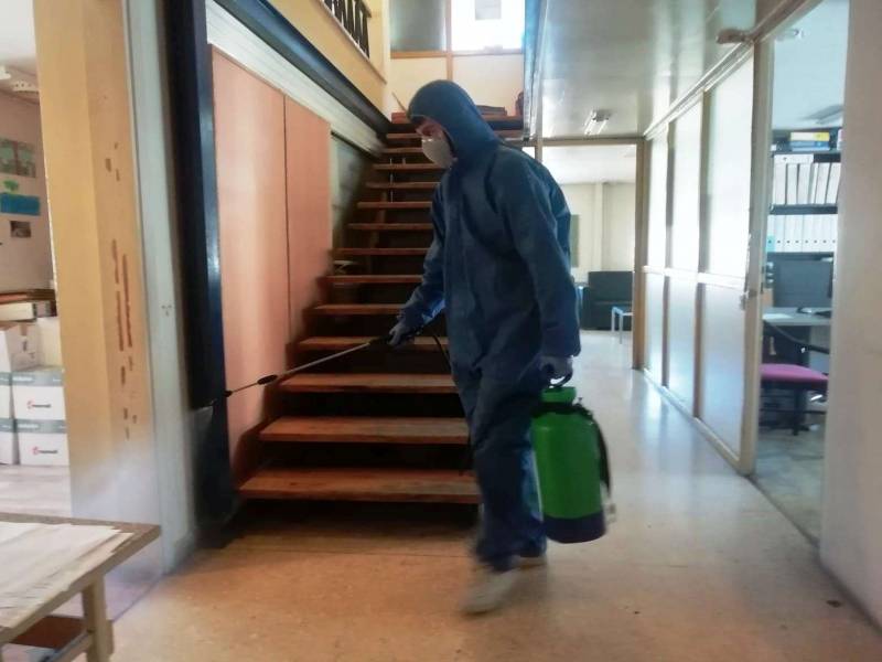 Απολύμανση στα γραφεία διοίκησης του ΚΑΠΑ Βέροιας