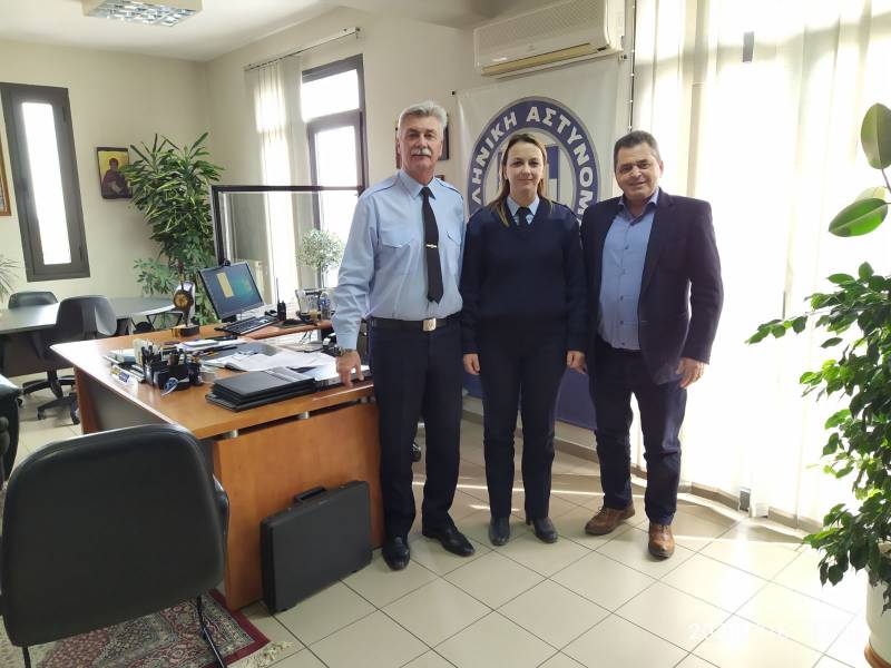 Επίσκεψη Καλαϊτζίδη στην Αστυνομική Διεύθυνση Ημαθίας