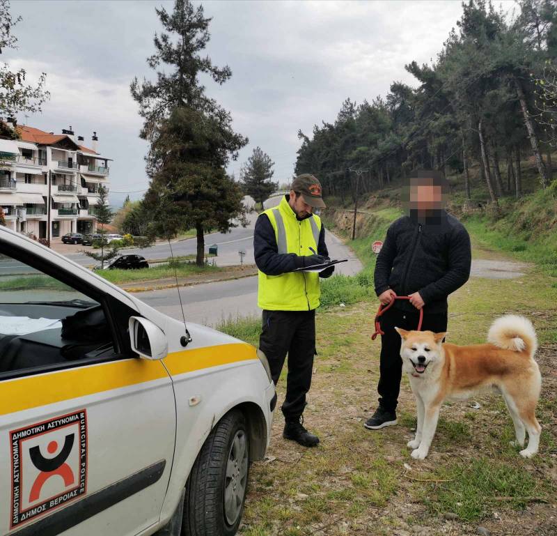 Απολογιστικά στοιχεία από του ελέγχους της Δημοτικής Αστυνομίας Βέροιας τις ημέρες της καραντίνας