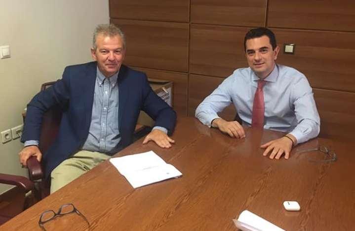 Για αρδευτικό δίκτυο στο Πλατύ συναντήθηκε με τον Υπουργό Κ. Σκρέκα ο Απόστολος Νεστορόπουλος