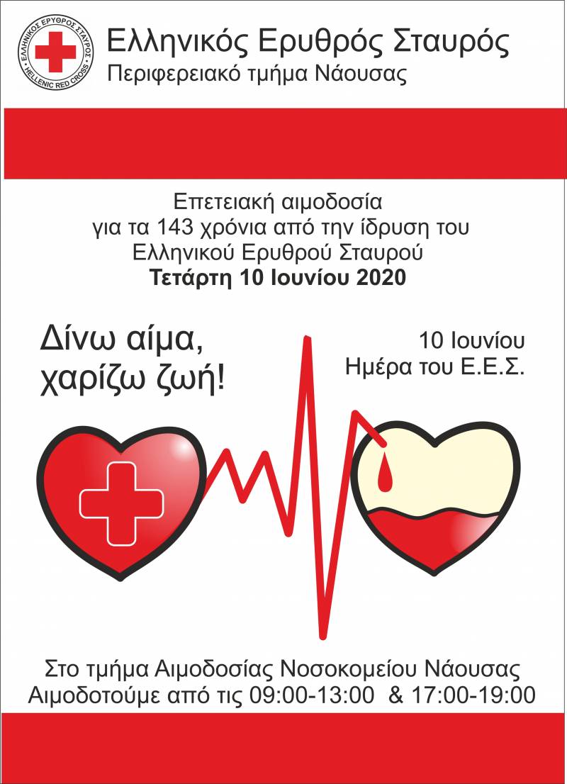Εθελοντική αιμοδοσία στη Νάουσα