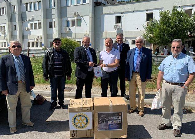 Δωρεά του Ροταριανού Ομίλου Βέροιας στο Νοσοκομείο για την καταπολέμηση του COVID-19