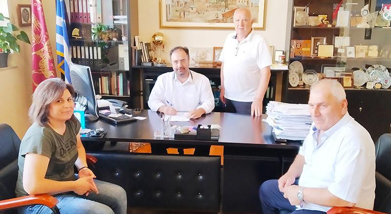 Υπογράφηκε η σύμβαση για την αποχέτευση του Διαβατού