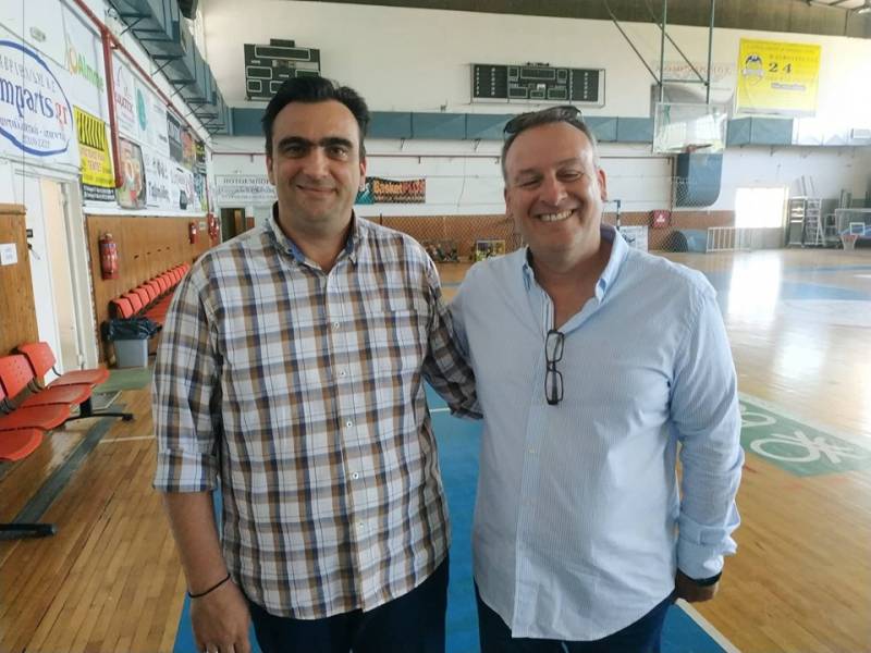 Ολοκληρώθηκε η επίσκεψη του προέδρου της Ένωσης Σωματείων Αμοιβόμενων Πετοσφαιριστών Παντελή Ταρνατόρου στην Βέροια