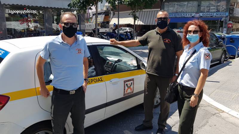 Ελέγχους για την τήρηση των μέτρων κατά του κορονοϊού κάνει η Δημοτική Αστυνομία Βέροιας