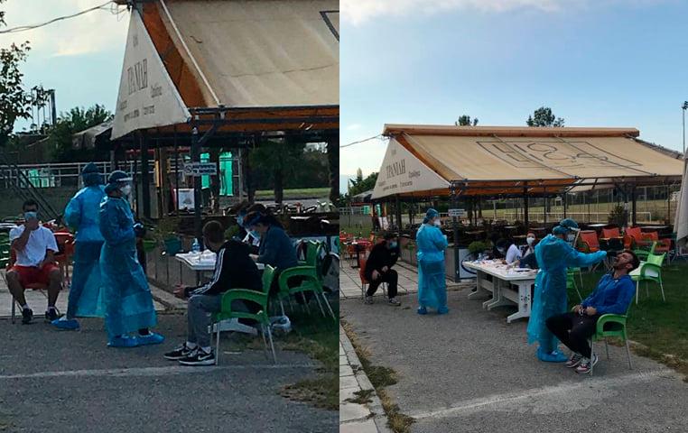 Σε εξωτερικό χώρο του ΔΑΚ ο έλεγχος covid στους αθλητές του Φιλίππου
