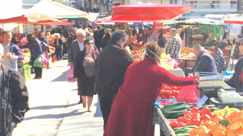Βέροια: Τέσσερα πρόστιμα γα μη χρήση μάσκας στην λαϊκή αγορά