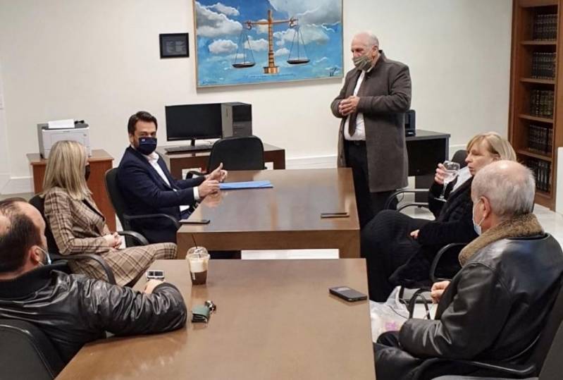 Συνάντηση με το Συμβούλιο του Δικηγορικού Συλλόγου πραγματοποίησε ο Τάσος Μπαρτζώκας