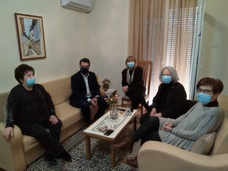 Επίσκεψη του Βουλευτή Ημαθίας Τάσου Μπαρτζώκα στα γραφεία και τον Ξενώνα του «Έρασμου»