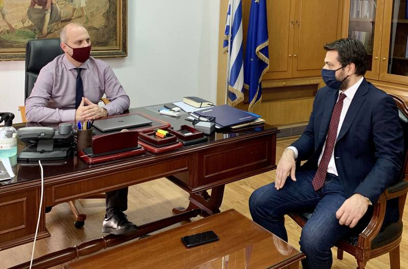 Νέα ΚΑΠ, θέματα των Αγροτικών Συλλόγων και μεγάλα έργα τα ζητήματα που έθεσε ο Τάσος Μπαρτζώκας στον Υφυπουργό Αγροτικής Ανάπτυξης