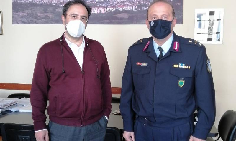 Εθιμοτυπική επίσκεψη του νέου Αστυνομικού Διευθυντή Ημαθίας στον Δήμαρχο Βέροιας