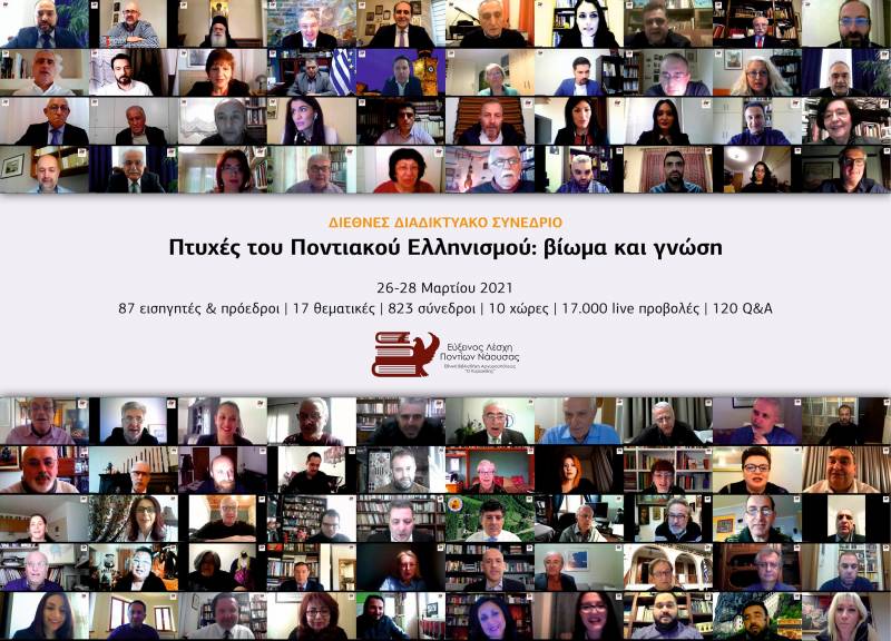 Με επιτυχία το Διεθνές Διαδικτυακό Συνέδριο «Πτυχές του Ποντιακού Ελληνισμού: βίωμα και γνώση»