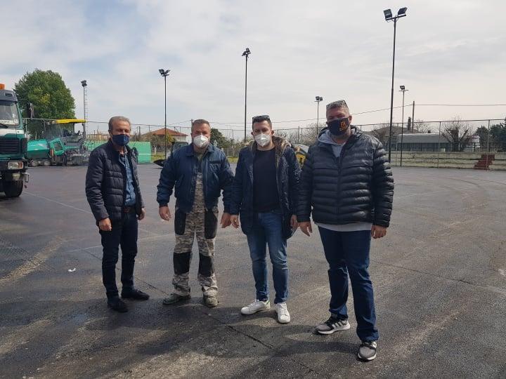 Ανακατασκευή των γηπέδων τένις στην Ράχη