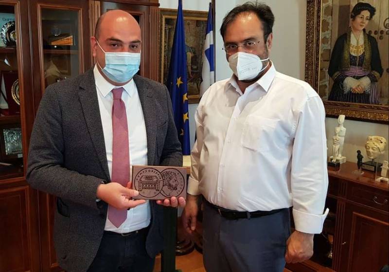 Ο Γενικός Πρόξενος της Γεωργίας στον Δήμαρχο Βέροιας