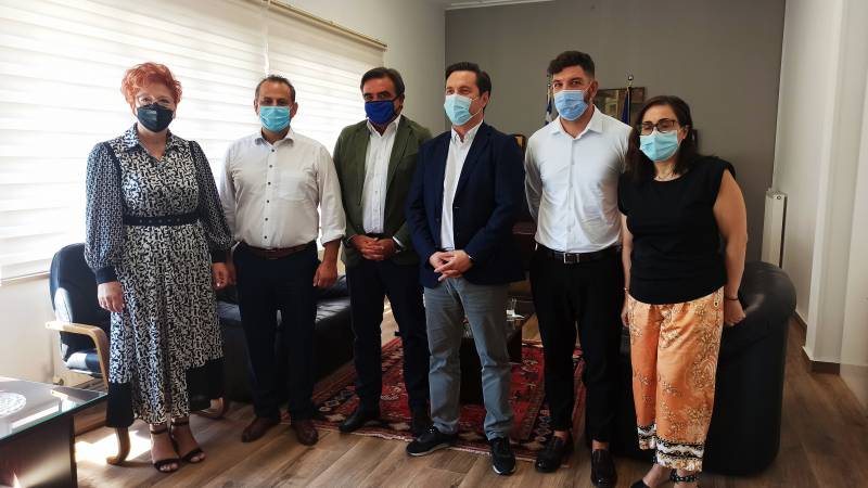 Συνάντηση Δημάρχου Νάουσας Νικόλα Καρανικόλα με τον Αντιπρόεδρο της Ευρωπαϊκής Επιτροπής Μαργαρίτη Σχοινά