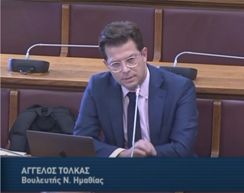 Τόλκας στην Βουλή: «Κορωνοϊός, τραγική η κατάσταση στην Ημαθία – Λαϊκές αγορές, Η Ν.Δ αδιαφορεί και για τον αγροτικό κόσμο”