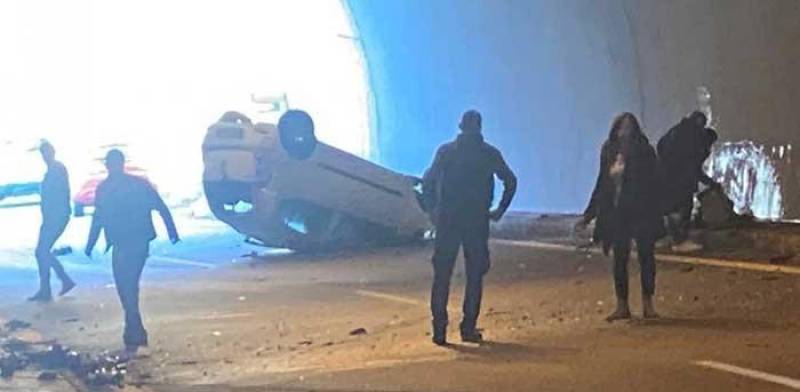 Ημαθία: Τούμπαρε ΙΧ σε τούνελ στην Καστανιά