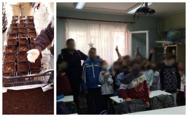 Συνεργασία μαθητών ΕΕΕΕΚ Βέροιας και 5ου Δημοτικού για την δημιουργία κήπου