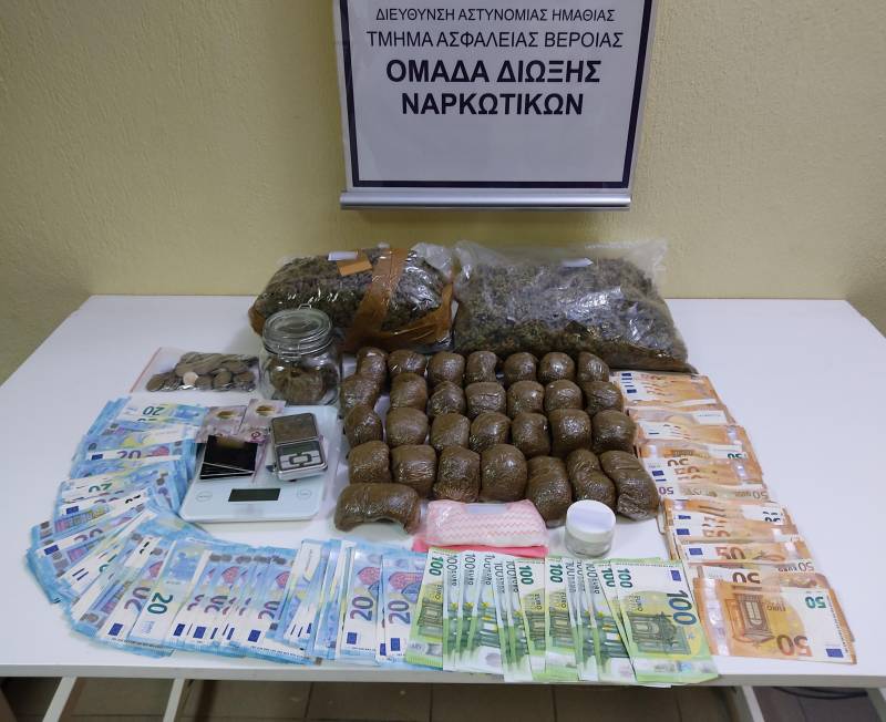 Άνδρες του Τμήματος Ασφάλειας Βέροιας συνέλαβαν άνδρα για διακίνηση ναρκωτικών και καλλιέργεια δενδρυλλίων κάνναβης