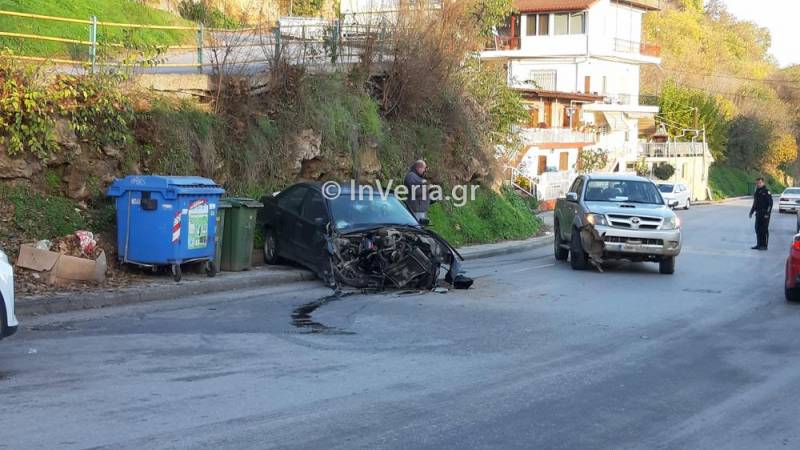 Τροχαίο με τραυματίες στην Βέροια