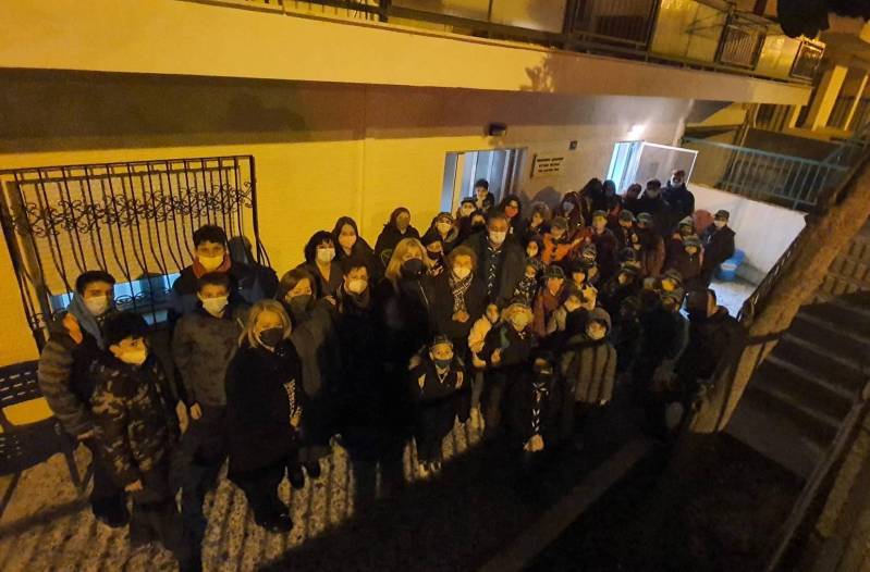 Απόδοση τροφίμων στην Φιλόπτωχο Αδελφότητα Κυριών Βέροιας από το 3ο Συστήμα Δασοπροσκόπων Βέροιας