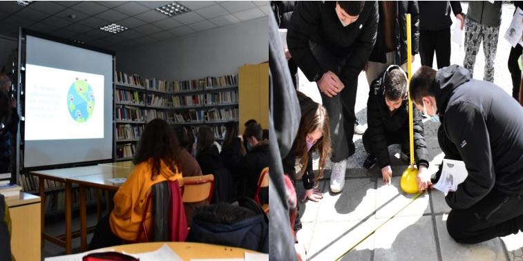 Το πείραμα του Ερατοσθένη, στο 1ο Λύκειο Νάουσας
